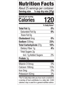 New Hope Mills Buttermilk nutritional facts 2lb