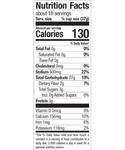 Apple Cinnamon Nutrition Facts
