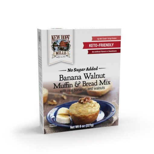 Banana walnut muffin mix box