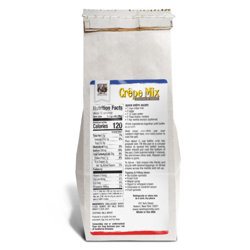 20oz crepe mix instructions and nutritional facts