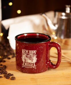 New Hope Mill red coffee mug