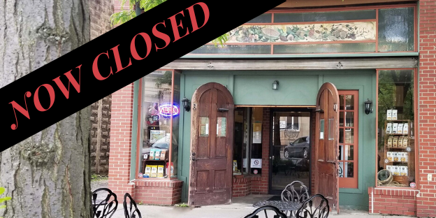 Image saying Grindstone Cafe is no longer open