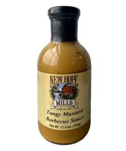 New Hope Mill tangy mustard barbecue sauce