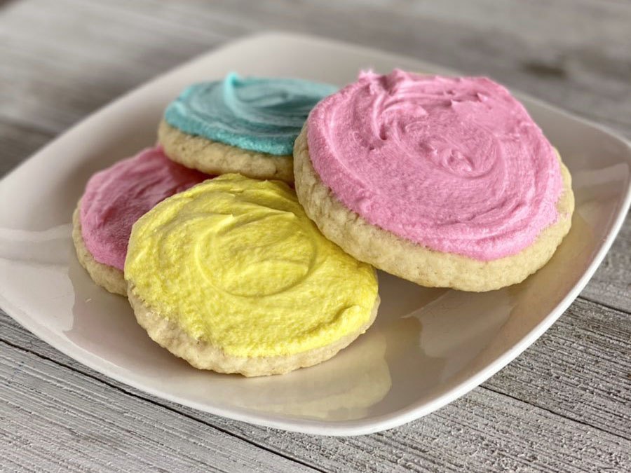 Frosted sugar cookies