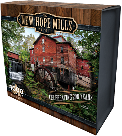 Image of the front of New Hope Mills Jigsaw Puzzle: Collector's Edition packaging