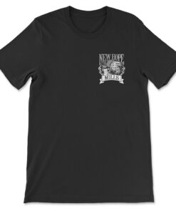 T-Shirt Front; black with white New Hope Mills logo