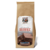 A front view image of the product packaging for New Hope Mills "Rich Chocolate Brownie & Cookie Mix". The packaging is a brown paper bag with a white label featuring the New Hope Mills logo at the top, with a prominent photo of the prepared brownies. In addition to the product name, there is text stating "Non-GMO," Kosher Dairy, and "Net Wt. 16 oz (454 g)."