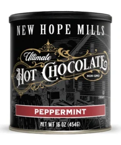 Image of a canister of Peppermint Ultimate Hot Chocolate Mix